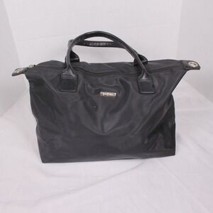 Yani J'adore Black Nylon Tote Bag Top Handle Shoulder Bag